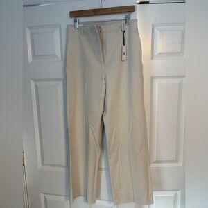 BANANA REPUBLIC Modern Straight Fit High Rise Cream Pants -NWT- Size 10